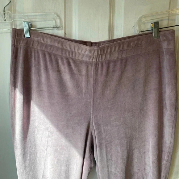 Avia Light Purple Velour  Casual Cozy Pull On Pants Women Plus Size XXXL (22) - Picture 1 of 8